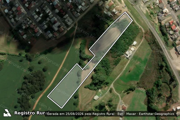 Imagem de satélite de FAZENDA DOS FUNDOS - Parte 1 em Correia Pinto - SC