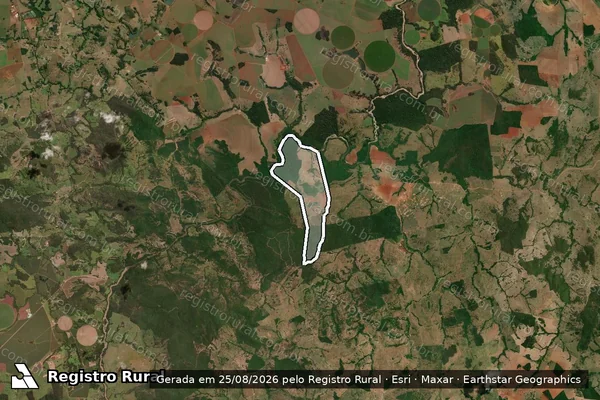 Imagem de satélite de FAZENDA CRISTO REDENTOR (BARREIRINHO DE JOÃO E JOSÉ/CONTENDAS/L.D. SANTA MARIA) - 001 em Morrinhos - GO