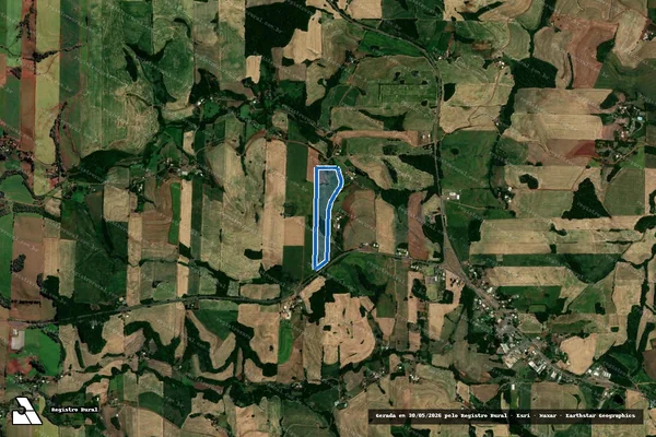 Imagem de satélite de Parte do lote colonial n° 462 - Parcela 1 em Barra Funda - RS