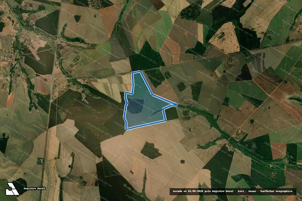 Imagem de satélite de Fazenda Santa Rosa - Parcela 1 em Arealva - SP
