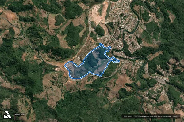 Imagem de satélite de ENGENHO, ROCINHA, CATARINA E SERRA - Parcela 1 em São Gonçalo do Rio Abaixo - MG