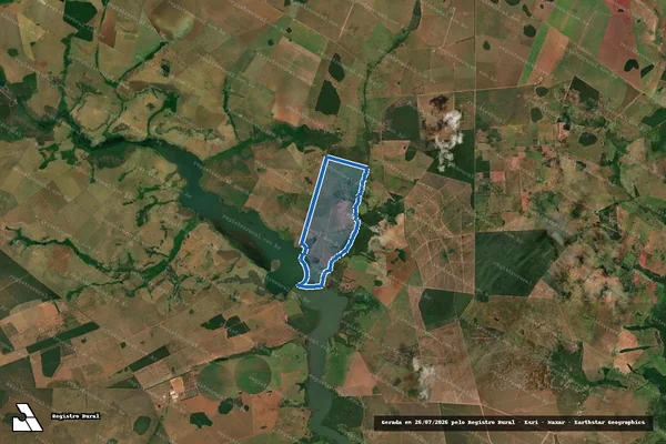 Imagem de satélite de Fazenda Santa Felicidade - Matrícula 2955 em Chapadão do Sul - MS