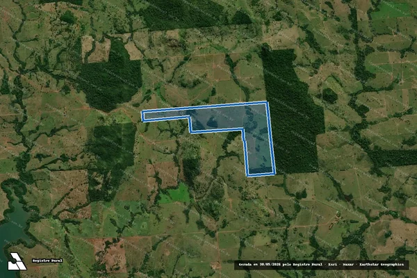 Imagem de satélite de FAZENDA SANTA MÔNICA - Parte 3 em Indiavaí - MT