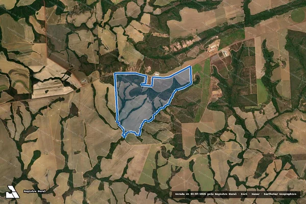 Imagem de satélite de Fazenda Três Irmãs II - Parte 1 em Água Boa - MT