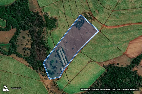 Imagem de satélite de FAZENDA VEADINHO - Única em Uberaba - MG