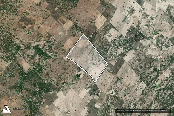 Imagem de satélite de FAZENDA BRASILIA E FAZENDA ALTO ALEGRE - PARTE 02 em Ouro Branco - AL