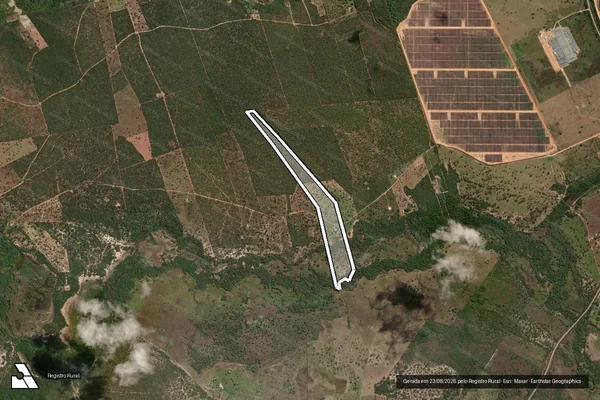 Imagem de satélite de FAZENDA BOQUEIRÃO OU BURITI GROSSO - Parte 2 em Arinos - MG