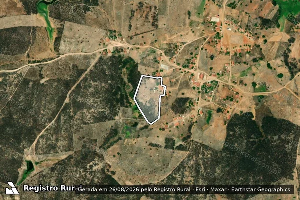 Imagem de satélite de SITIO FECHADO ? LOTE 3110 - Parte 1 em Jaguaribe - CE