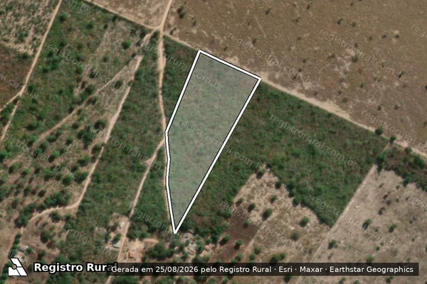 Imagem de satélite de FAZENDA CARAÍBAS OU OLHOS D?AGUA - GLEBA01 - FAZENDA CARAÍBAS OU OLHOS D AGUA em Várzea da Palma - MG