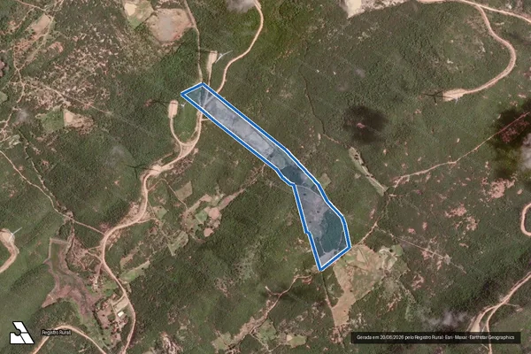 Imagem de satélite de Sítio Jaguaribe I - Sitio Jaguaribe Gleba I em Santa Luzia - PB