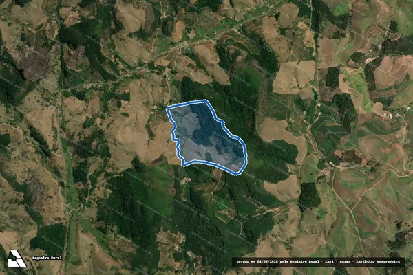 Imagem de satélite de FAZENDA FIRMEZA - Parte 2 em Alegre - ES