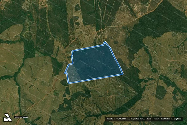Imagem de satélite de FAZENDA RIO FORMOSO - GLEBA 06 em Bonito - MS