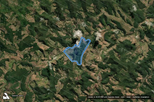 Imagem de satélite de Fazenda Córrego Mucuri e Barro Branco - 2779 em Malacacheta - MG