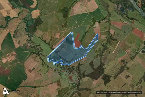 Imagem de satélite de FAZENDA SANTA GERTRUDES - Parte I em Icém - SP