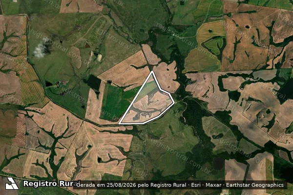 Imagem de satélite de Granja Palmeira - Parte 2 em Hulha Negra - RS
