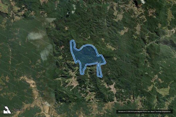 Imagem de satélite de Fazenda Rio Preso em Timbó - SC