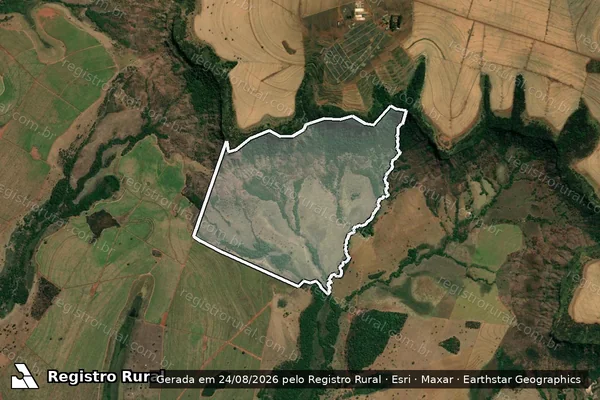 Imagem de satélite de FAZENDA CONFUSAO DO RIO PRETO em Quirinópolis - GO