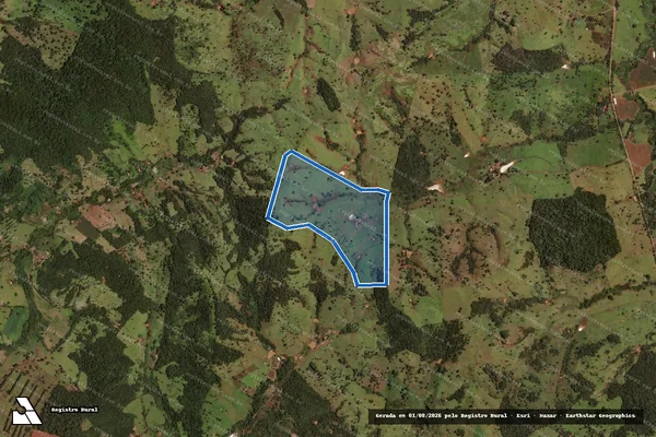 Imagem de satélite de FAZENDA BARRA GRANDE em Inhumas - GO