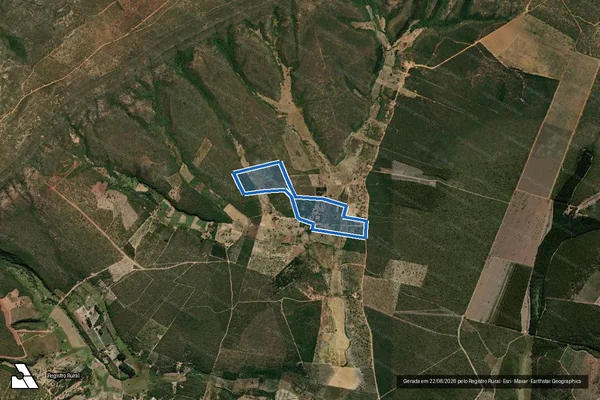 Imagem de satélite de FAZENDA POLDOS  - GLEBA "A" em Rio Pardo de Minas - MG