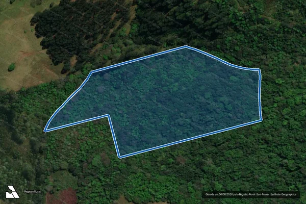 Imagem de satélite de Parte do Lote Rural N°11 e 12 - Parte 2 em São Miguel do Oeste - SC