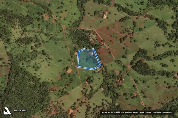 Imagem de satélite de FAZENDA CACHOEIRA DO BRANDÃO - Gleba/2 em Taquaral de Goiás - GO