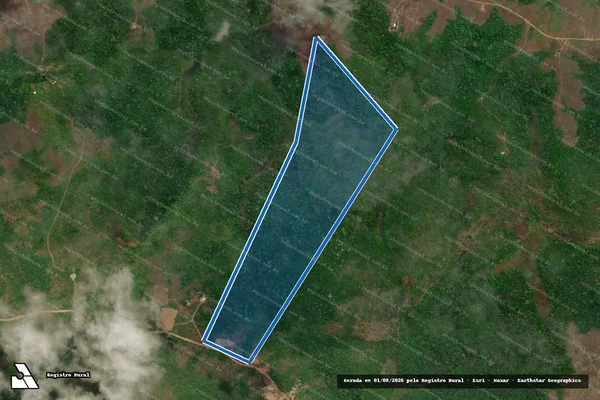 Imagem de satélite de Gleba Matapi-Curiaú-Vila Nova AD04, Lote 70-TE - PARTE 1 em Macapá - AP