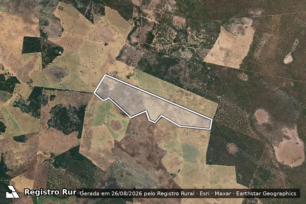 Imagem de satélite de Fazenda Pau Preto - PARCELA 03 em Riacho de Santana - BA