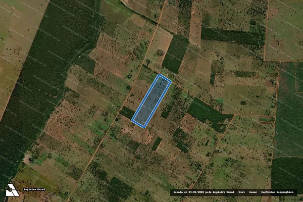 Imagem de satélite de PROJETO DE ASSENTAMENTO SANTA CLARA - Lote 034 em Bataguassu - MS