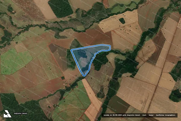 Imagem de satélite de Fazenda Sete Lagoas - PARTE 1 em Quirinópolis - GO