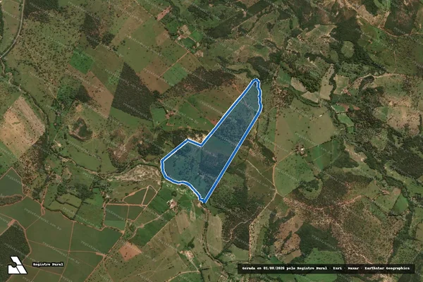 Imagem de satélite de FAZENDA DAS GROTADAS - Parte 1 em Santo Antônio do Monte - MG