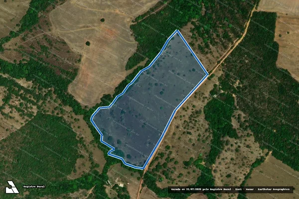 Imagem de satélite de FAZENDA SAMAMBAIA - GLEBA 02 em Luziânia - GO