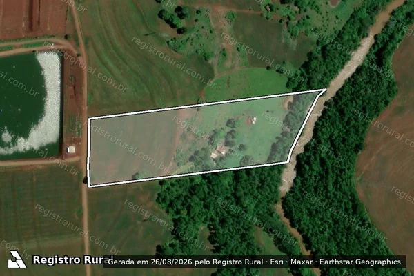Imagem de satélite de Lote nº 526 - B - Parte 1 em Formosa do Oeste - PR