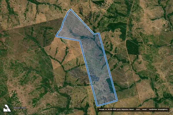 Imagem de satélite de Fazenda Brasília II - Parte Lotes 45 e 45A - Loteamento Joncon - Parte 01 em Arapoema - TO