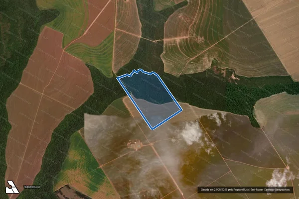 Imagem de satélite de FAZENDA ANGENITA - Matricula 5178 em Santo Antônio do Leste - MT