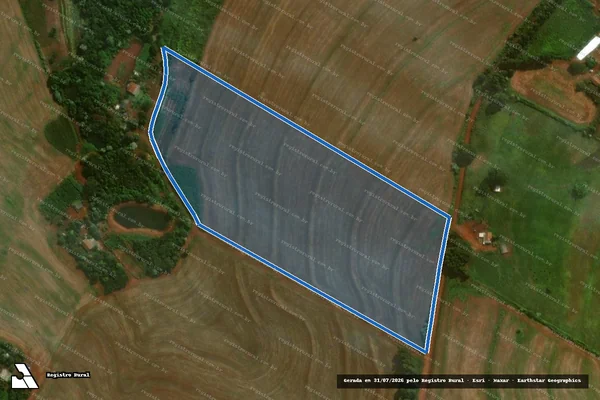 Imagem de satélite de Lote 06 ? Lote n. 31-PAST, da Colônia Centenário - Lote 06B em Cascavel - PR