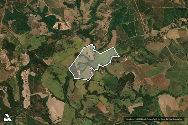 Imagem de satélite de Fazenda Santo Antônio e Santo Antônio de Pádua - Gleba 02 em Ibiraci - MG
