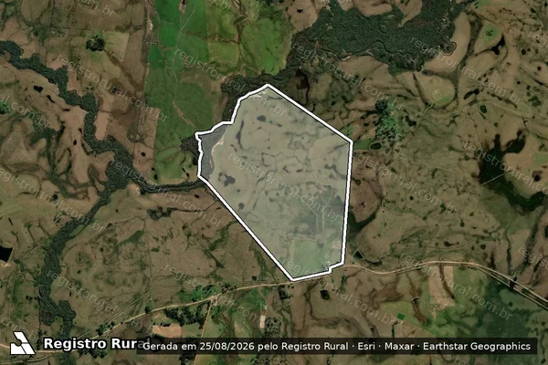 Imagem de satélite de ESTÂNCIA UNIÃO ? GLEBA 1 - GLEBA 1 em Sant'Ana do Livramento - RS