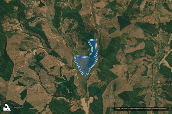Imagem de satélite de FAZENDA BRA-BRA - AGUA FRIA - Gleba 05 em Coluna - MG