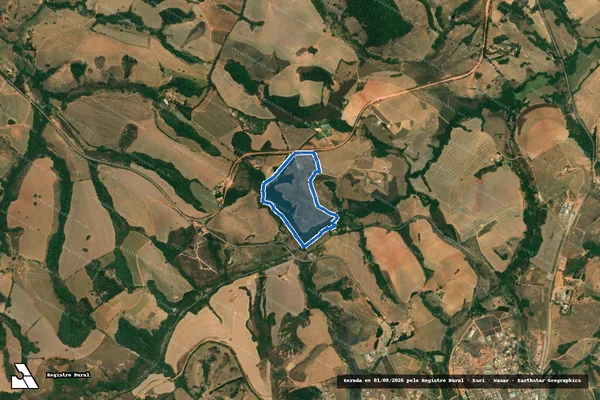 Imagem de satélite de Fazenda Engenho de Serra - Parte 1 em São Vicente de Minas - MG
