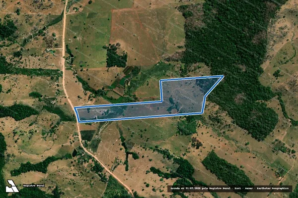 Imagem de satélite de LOTE 52-B GLEBA 05 SETOR IPOCYSSARA - PARTE 01 em Ministro Andreazza - RO