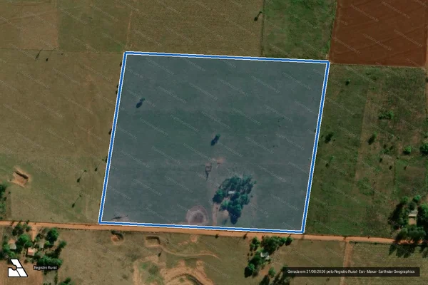 Imagem de satélite de PROJETO DE ASSENTAMENTO SANTO ANTÔNIO em Itaquiraí - MS