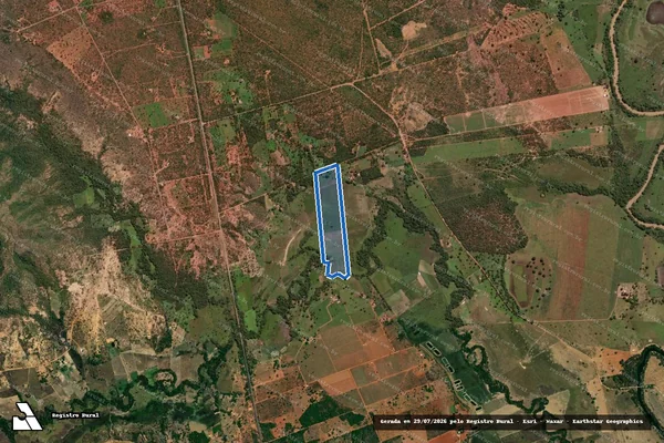 Imagem de satélite de LOTE 46 - P.A CRISTO REDENTOR  - 001 em Buritis - MG