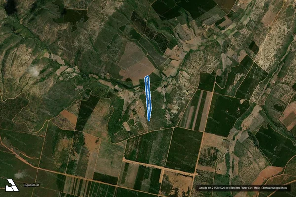 Imagem de satélite de FAZENDA CATULE - Parte 1 em Rio Pardo de Minas - MG