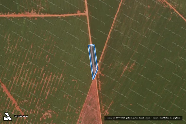 Imagem de satélite de Fazenda Dallas - Rodovia MT-471 - Parcela 1 em Santo Antônio de Leverger - MT