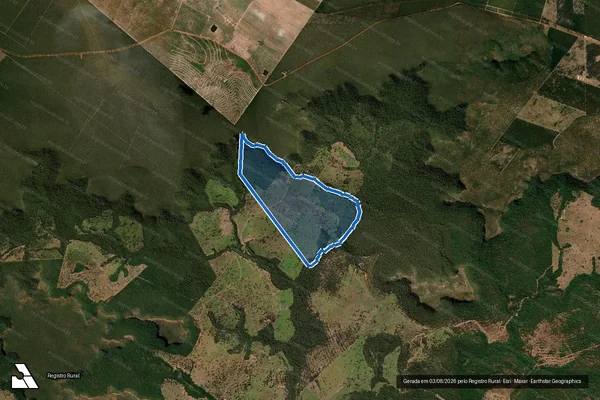 Imagem de satélite de Fazenda Olho D  Água - Parte 2 em Pedro Gomes - MS