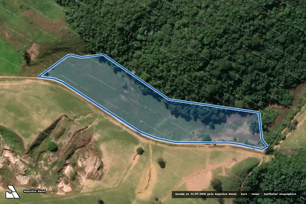 Imagem de satélite de Fazenda Oriente Ltda - Gleba B em Valença - RJ