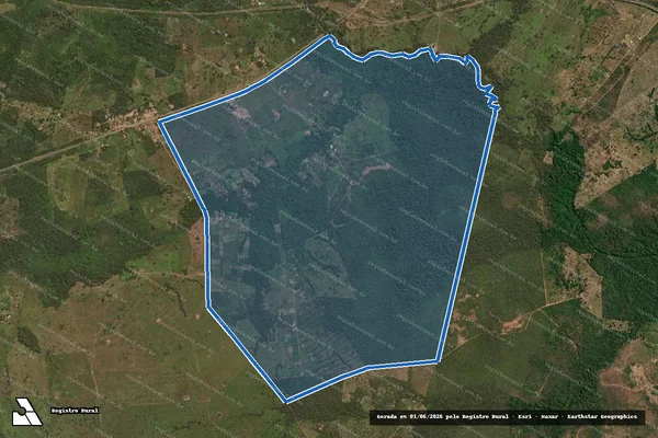 Imagem de satélite de FAZENDA ITAPUÃ - Parte 1 em Babaçulândia - TO