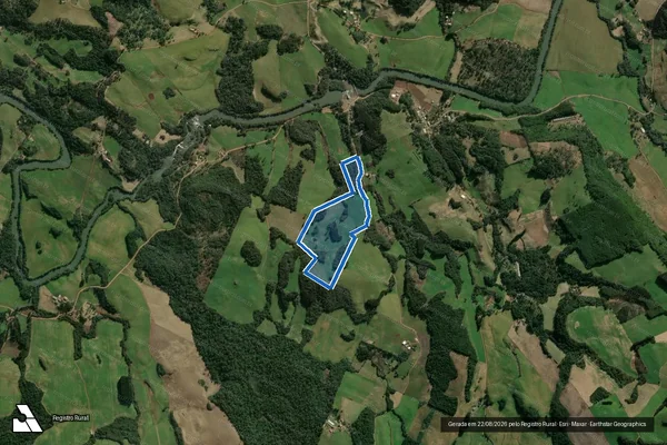 Imagem de satélite de FAZENDA CAVALHEIRO ? GLEBA B - GLEBA A em Passos Maia - SC