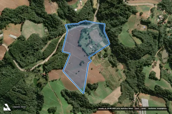 Imagem de satélite de Rancho J.P.H - 001 em Araucária - PR