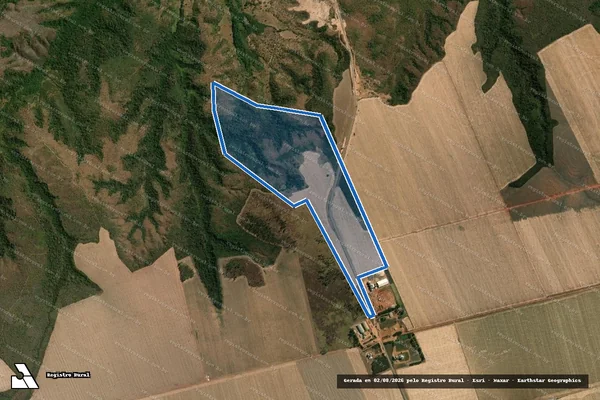 Imagem de satélite de Fazenda Horizonte Lote 328 - Faz. Horizonte Lote 328-B Desmembrado em Campos Lindos - TO
